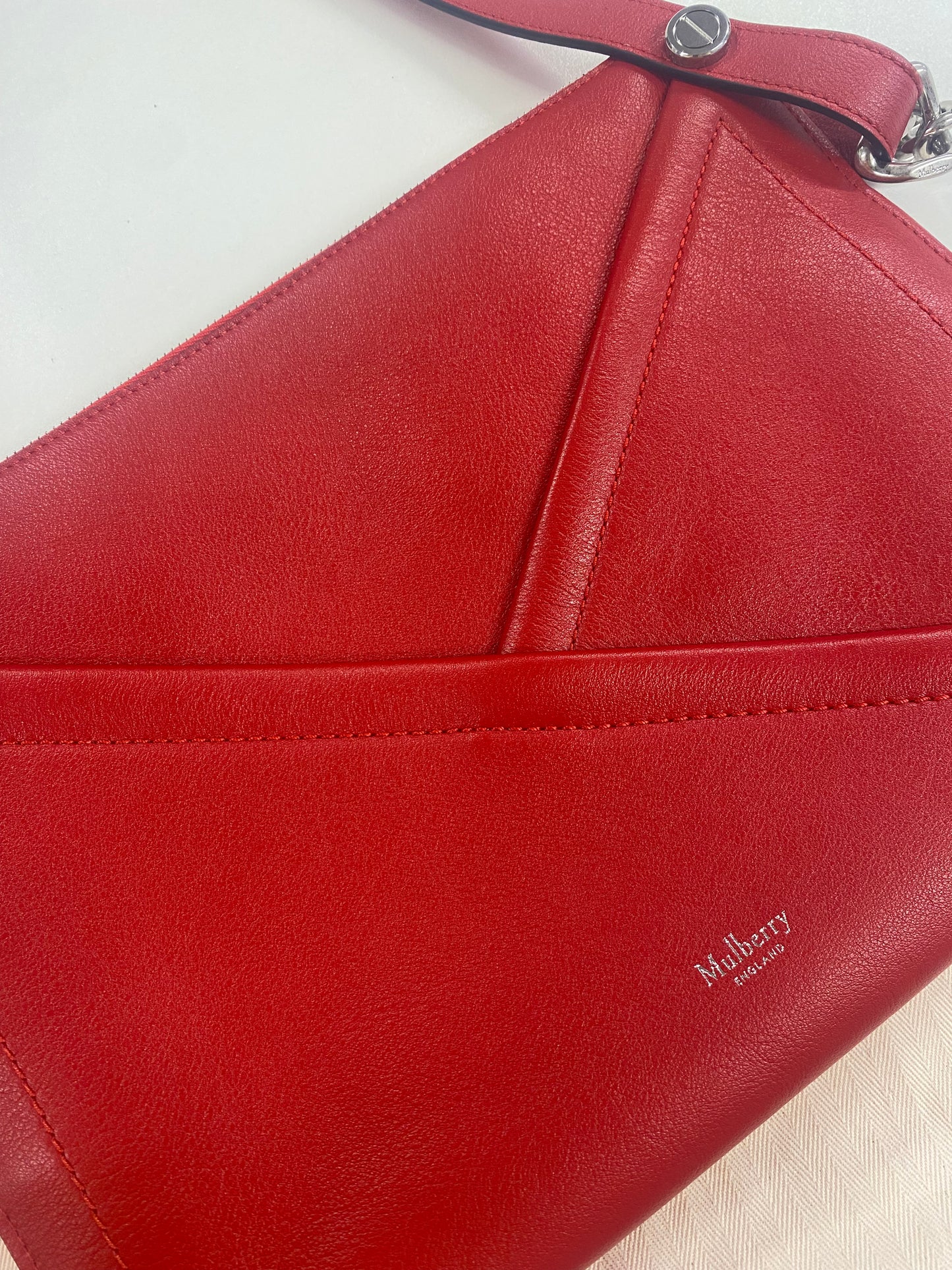 Mulberry M Bag in Lancaster Red - Dust Bag Included