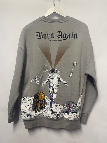 Machinist Onenine87 Travis Scott Astroworld Born Again Sweatshirt Small