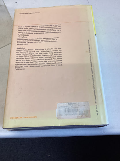 Language Music and The Brain A Mysterious Relationship Edited By Michael A Arbib