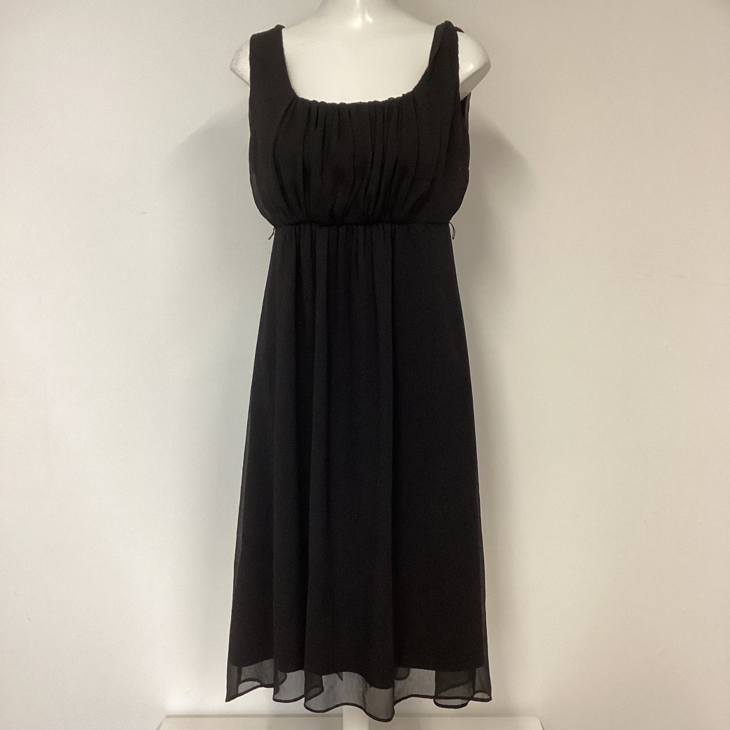 Simply Vera Vera Wang Black Chiffon Dress Size 6