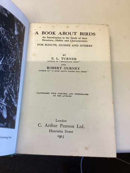A Book About Birds by E L Turner & Robert Gurney