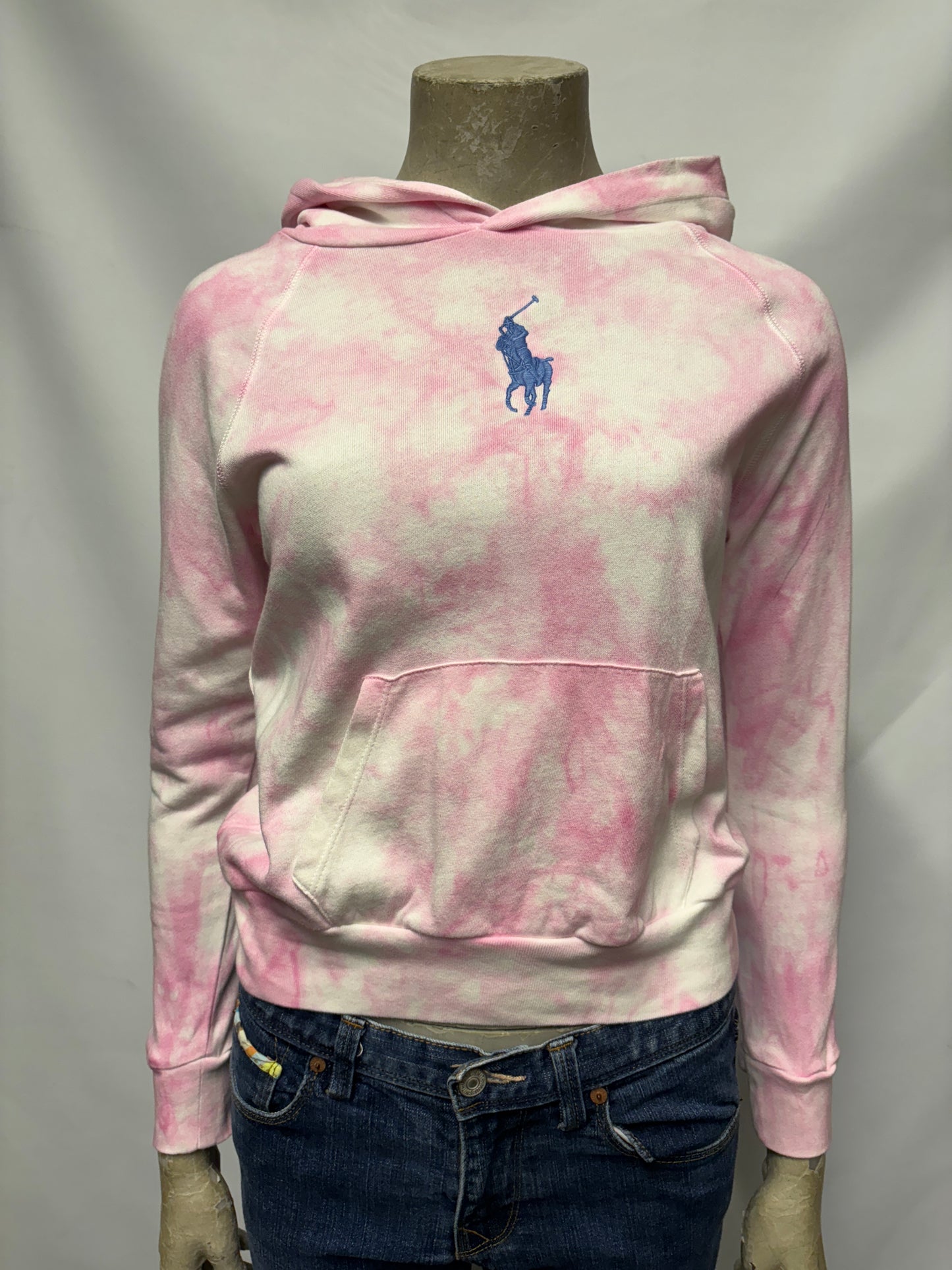 Ralph Lauren Pink Tie Dye Hoodie XXS/JR