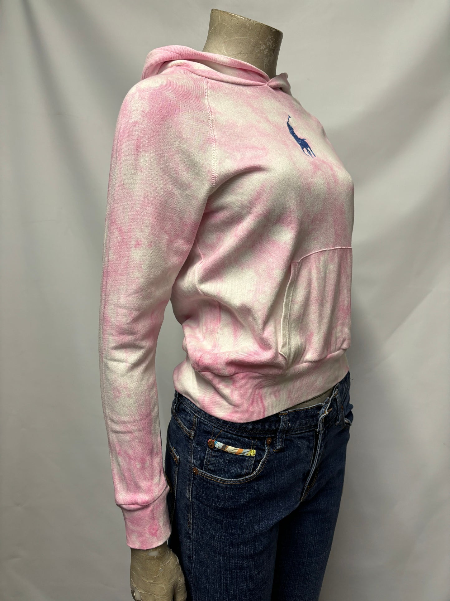 Ralph Lauren Pink Tie Dye Hoodie XXS/JR