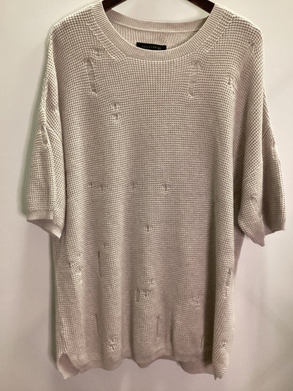 All Saints Short Sleeve Distressed Knit Size M