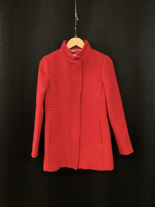 Banana Republic Red Wool Mix Jacket Coat US 4 UK 10 Petite