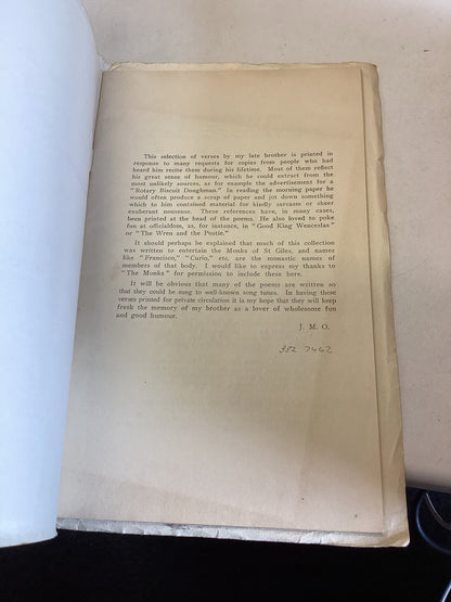 Peevers In Parliament Square and Other Verses by The Late John W Oliver