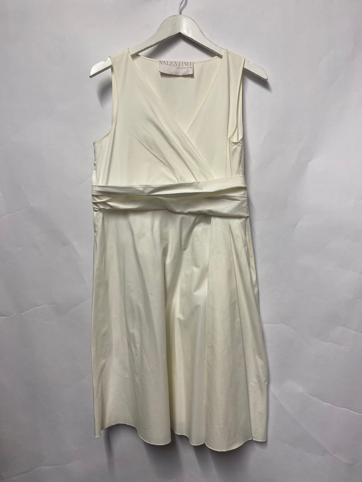 Valentino TechnoCouture White A-line Sleeveless Dress Medium