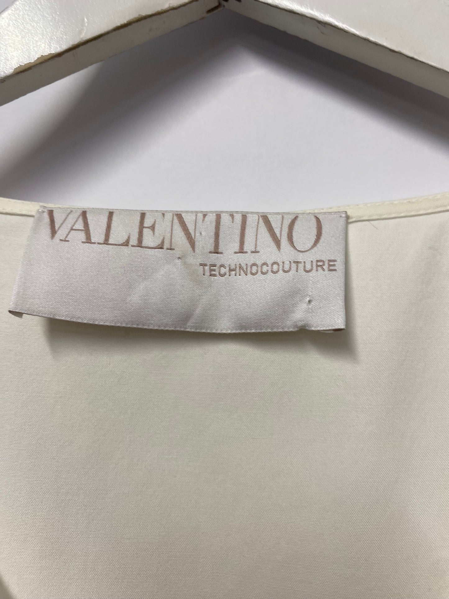 Valentino TechnoCouture White A-line Sleeveless Dress Medium