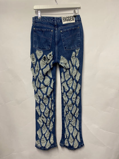 The Ragged Priest Blue Ultra Ripped Jeans 28