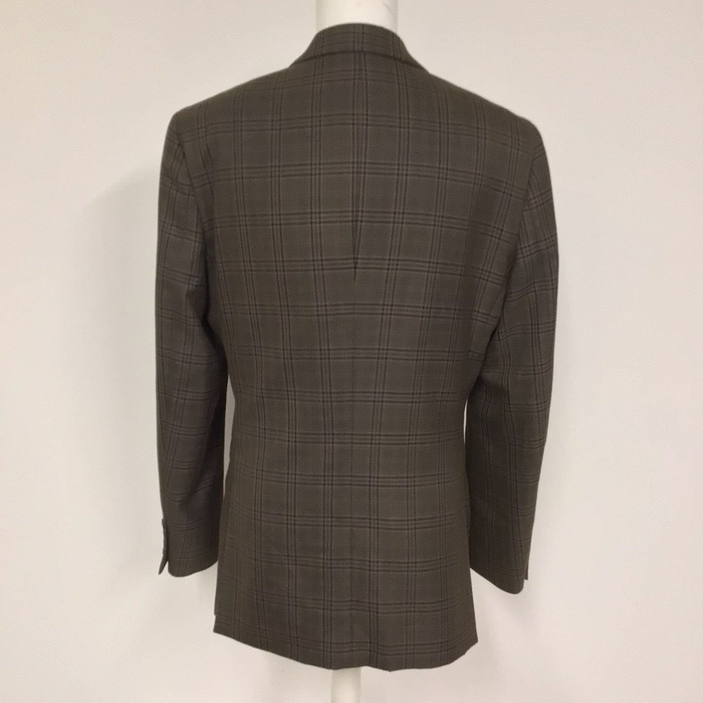 OneSix5ive Brown Checked 3 Piece Suit Jacket Size 40L Trousers Size 34L