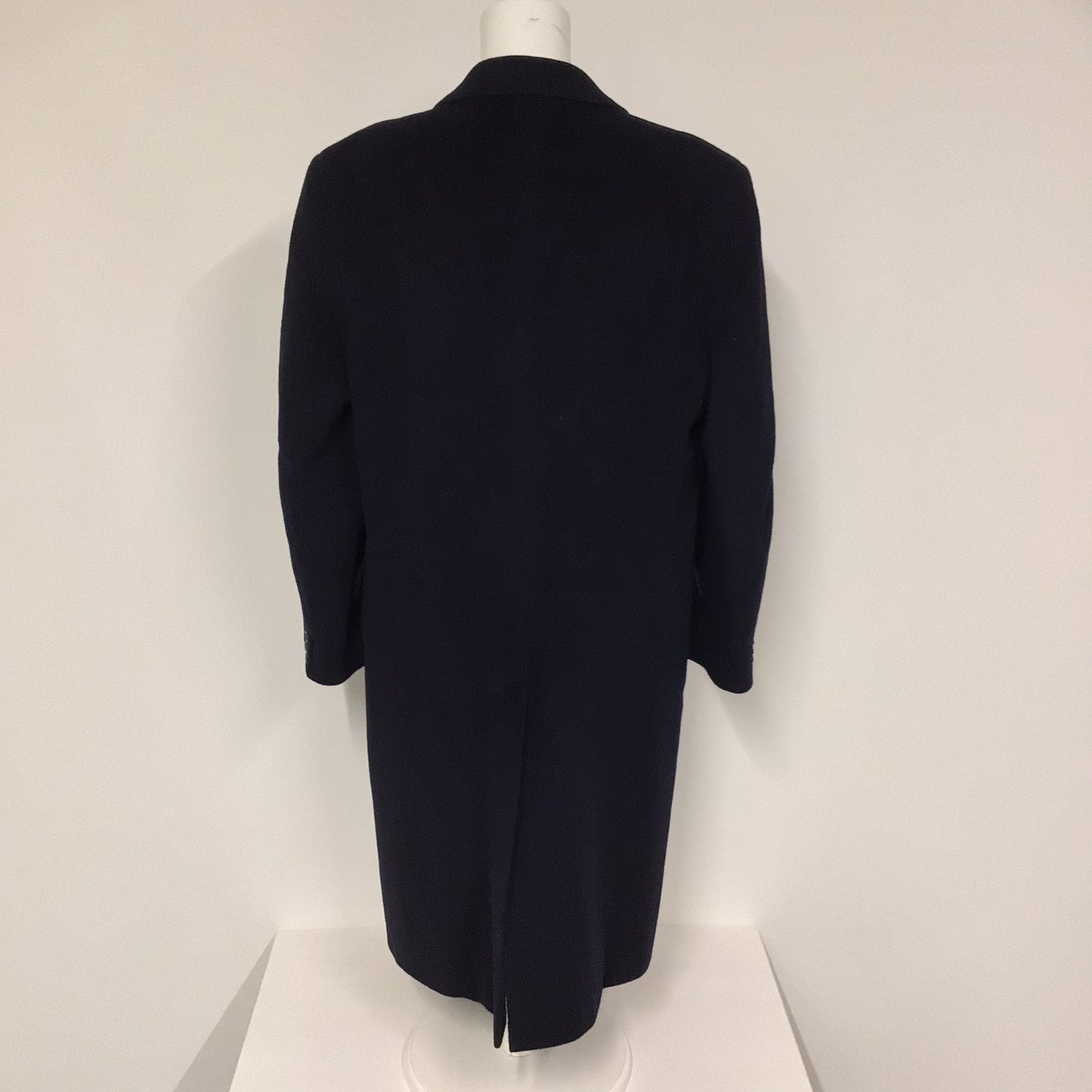 Classic by Berwin Blue Wool & Cashmere Blend Long Coat Size 38R