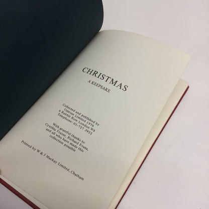 Christmas; A Keepsake, Cynthia Frazer & Richard Evans, compiled & published by Unirose (1976)