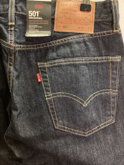 BNWT Levi's 501 100% Cotton Blue Jeans W32 L32