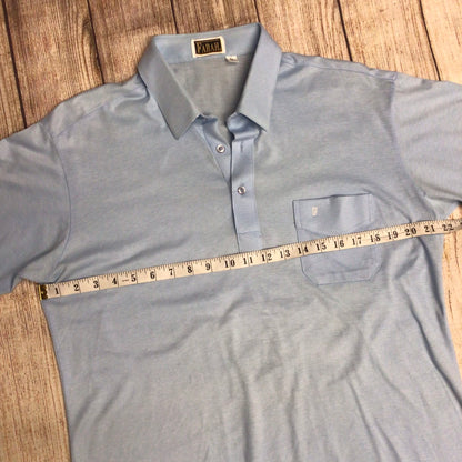 Farah Baby Blue Cotton Blend Polo Shirt Size L