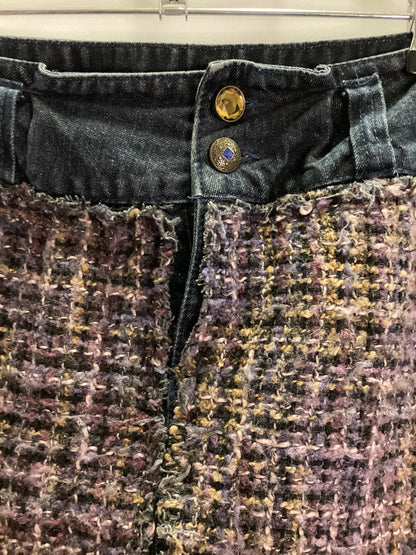 Desigual Denim Patchwork Skirt Size 14