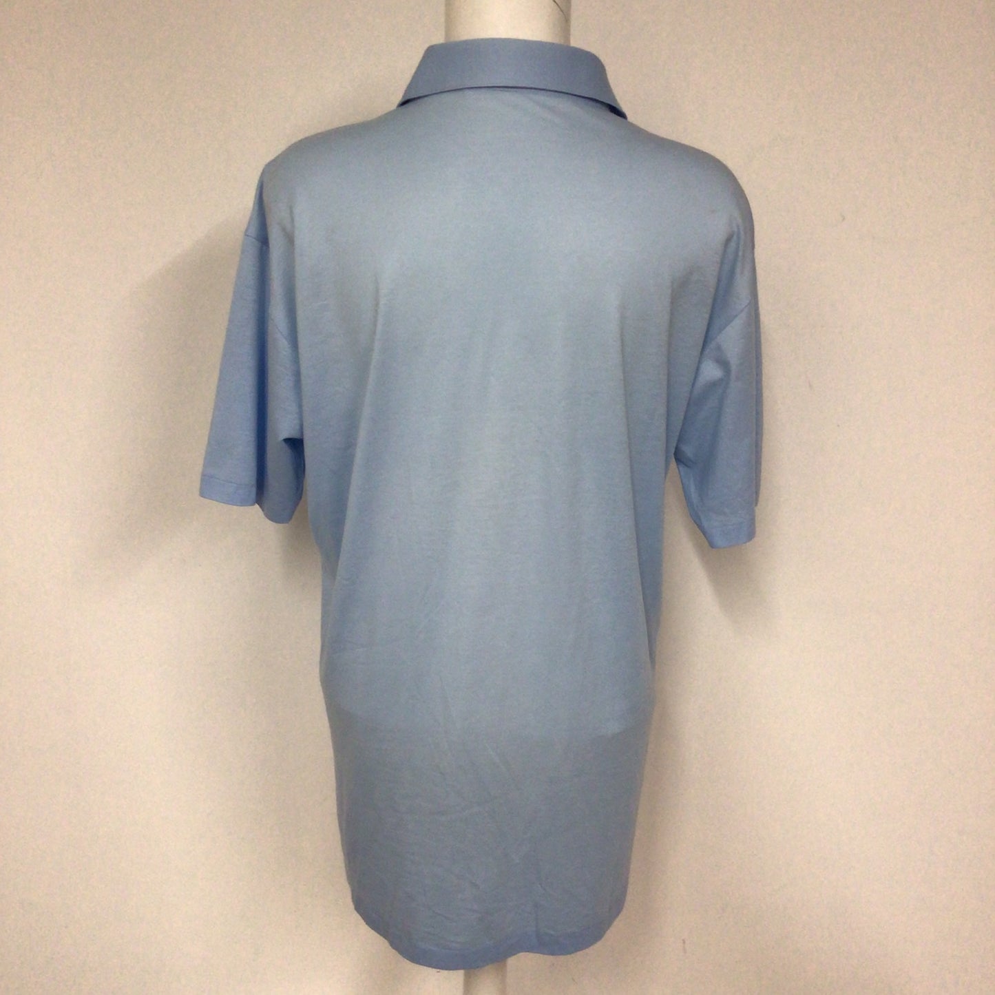 Farah Baby Blue Cotton Blend Polo Shirt Size L