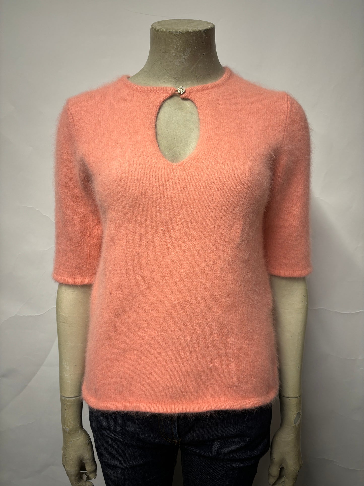 By Malene Birger Pink Angora Blend Knitted Top Medium