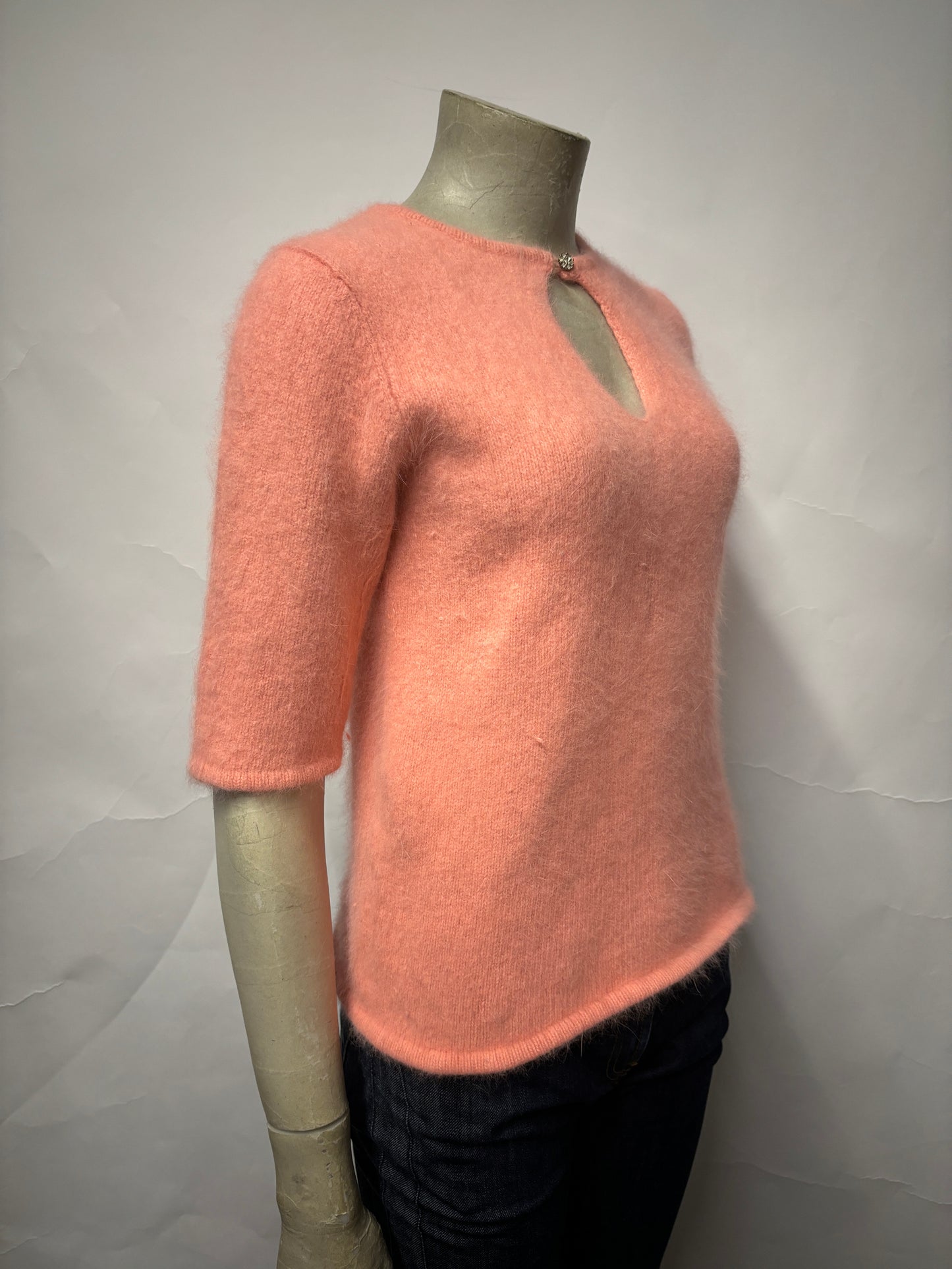 By Malene Birger Pink Angora Blend Knitted Top Medium