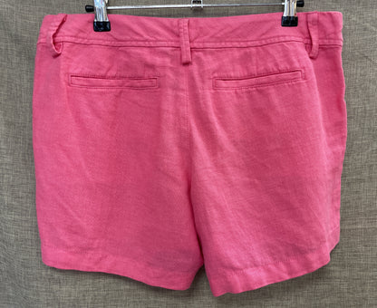 Lilly Pulitzer Pink Linen Shorts Size 6 Small