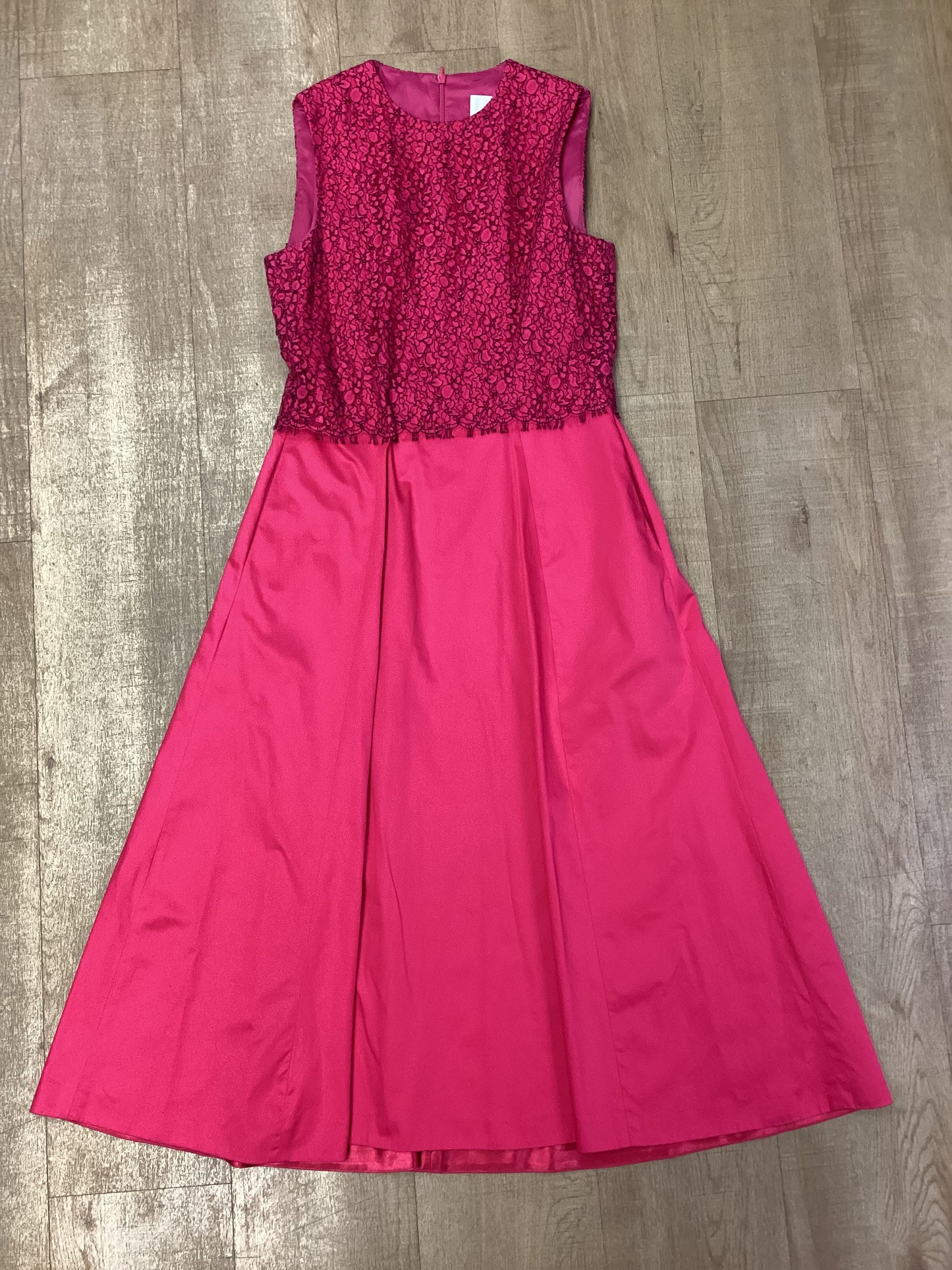L.K. Bennett Pink Lace Detail Dress Size 12
