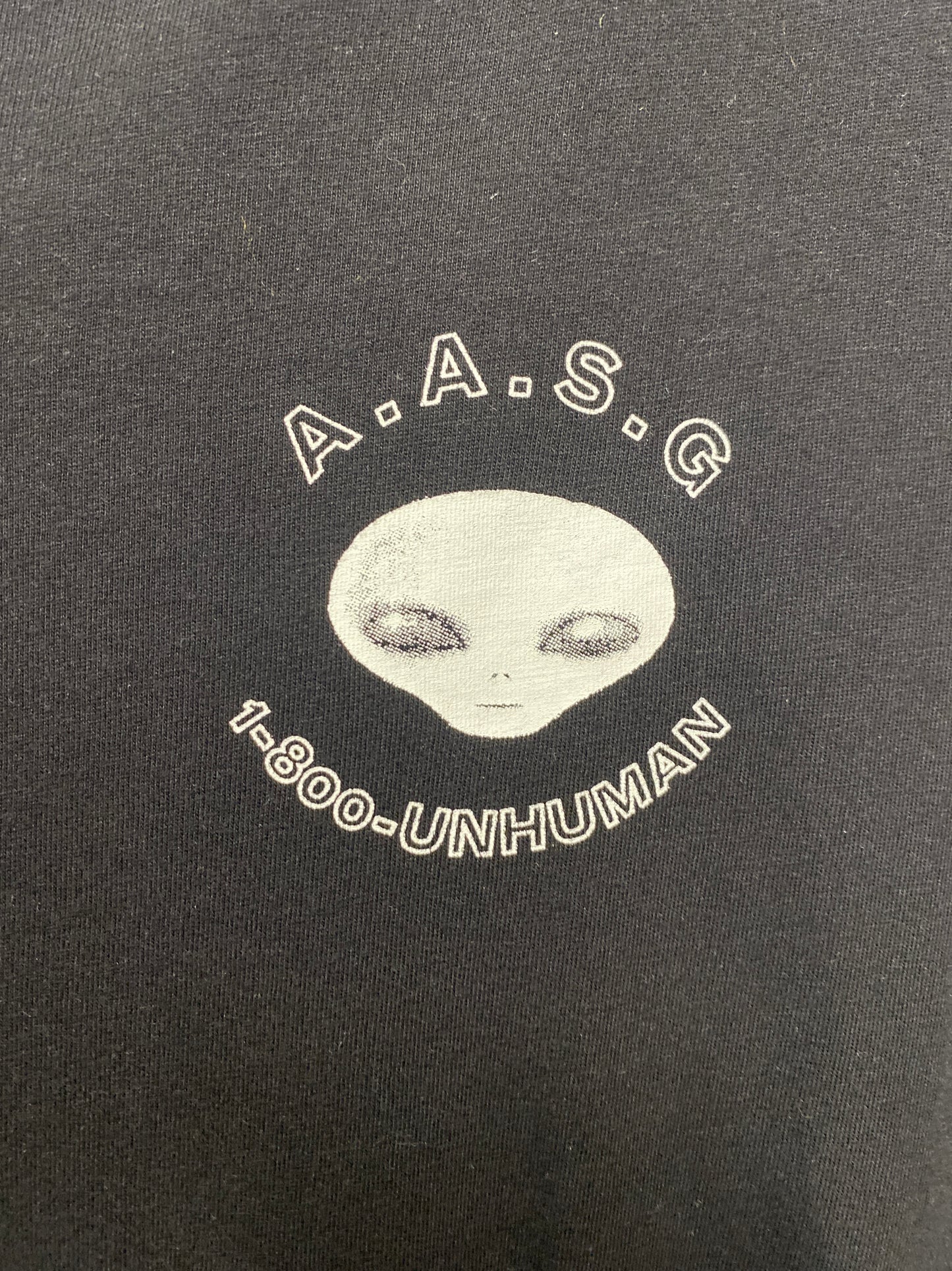 Weekday Unisex Black UFO Cotton T-Shirt Large