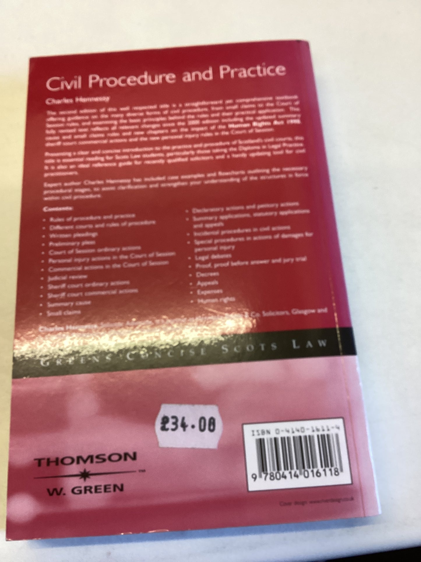 Civil Procedure and Practice Second Edition Charles Hennessy