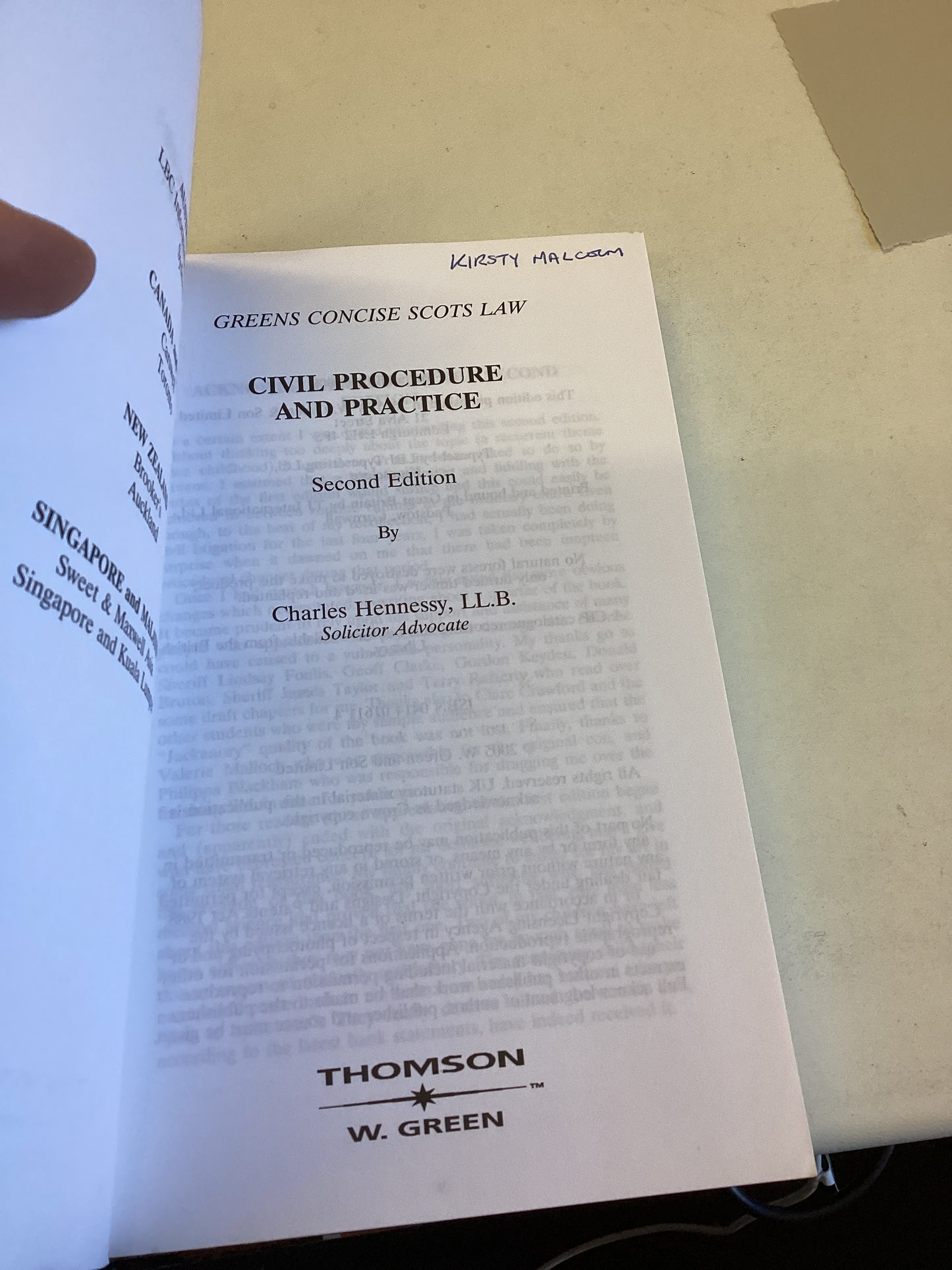 Civil Procedure and Practice Second Edition Charles Hennessy