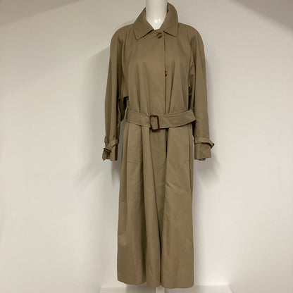 Aquascutum Beige Iconic 100% Cotton Long Trench Coat Size Chest 36" (approx.)