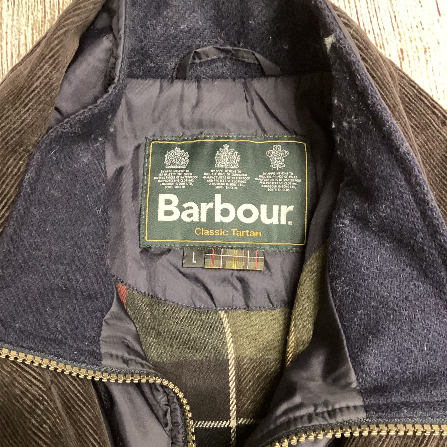 Barbour Navy Waterproof Parwich Jacket Size L