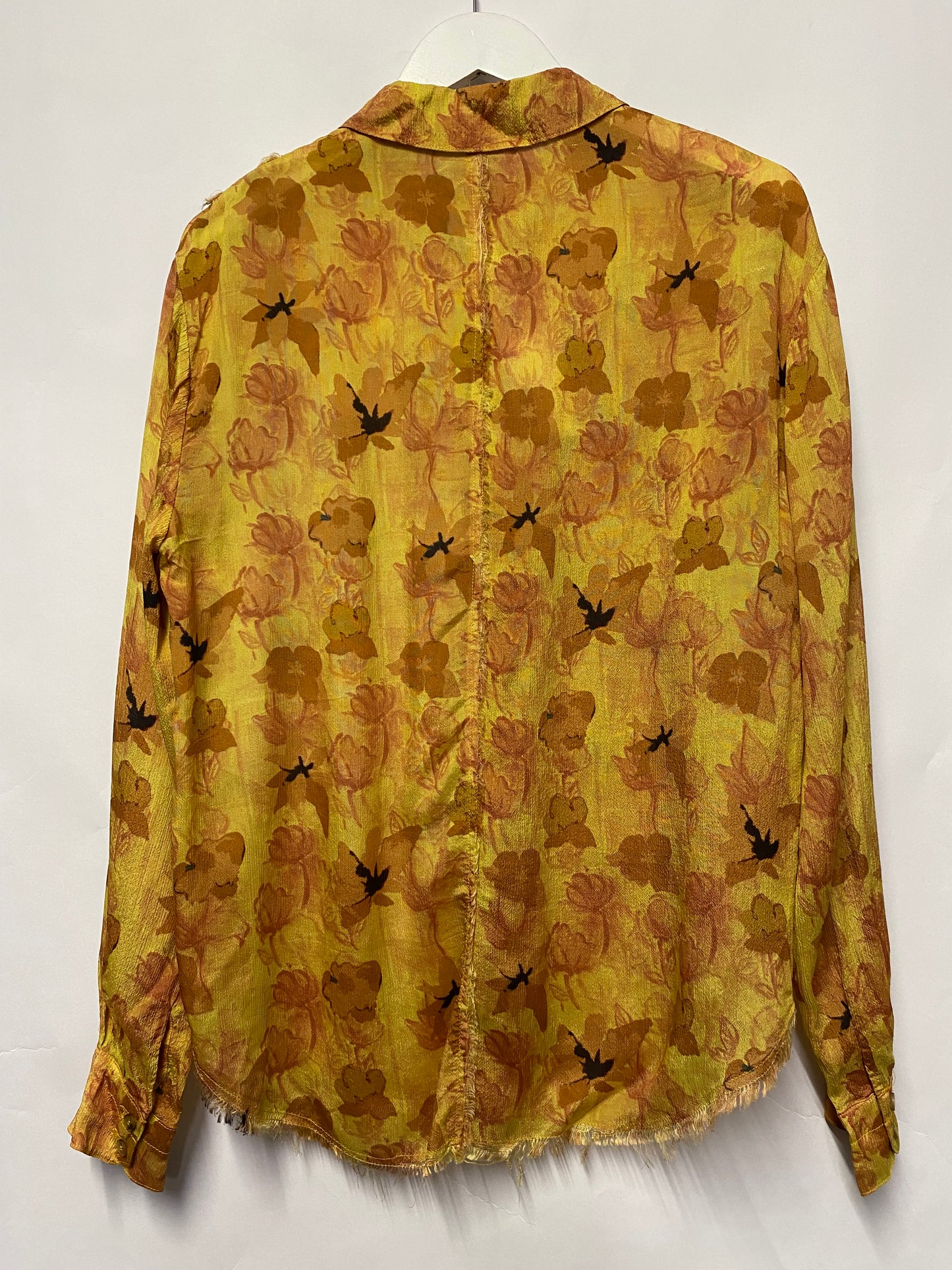 Rejina Pyo Yellow Floral Lyla Shirt Medium BNWT