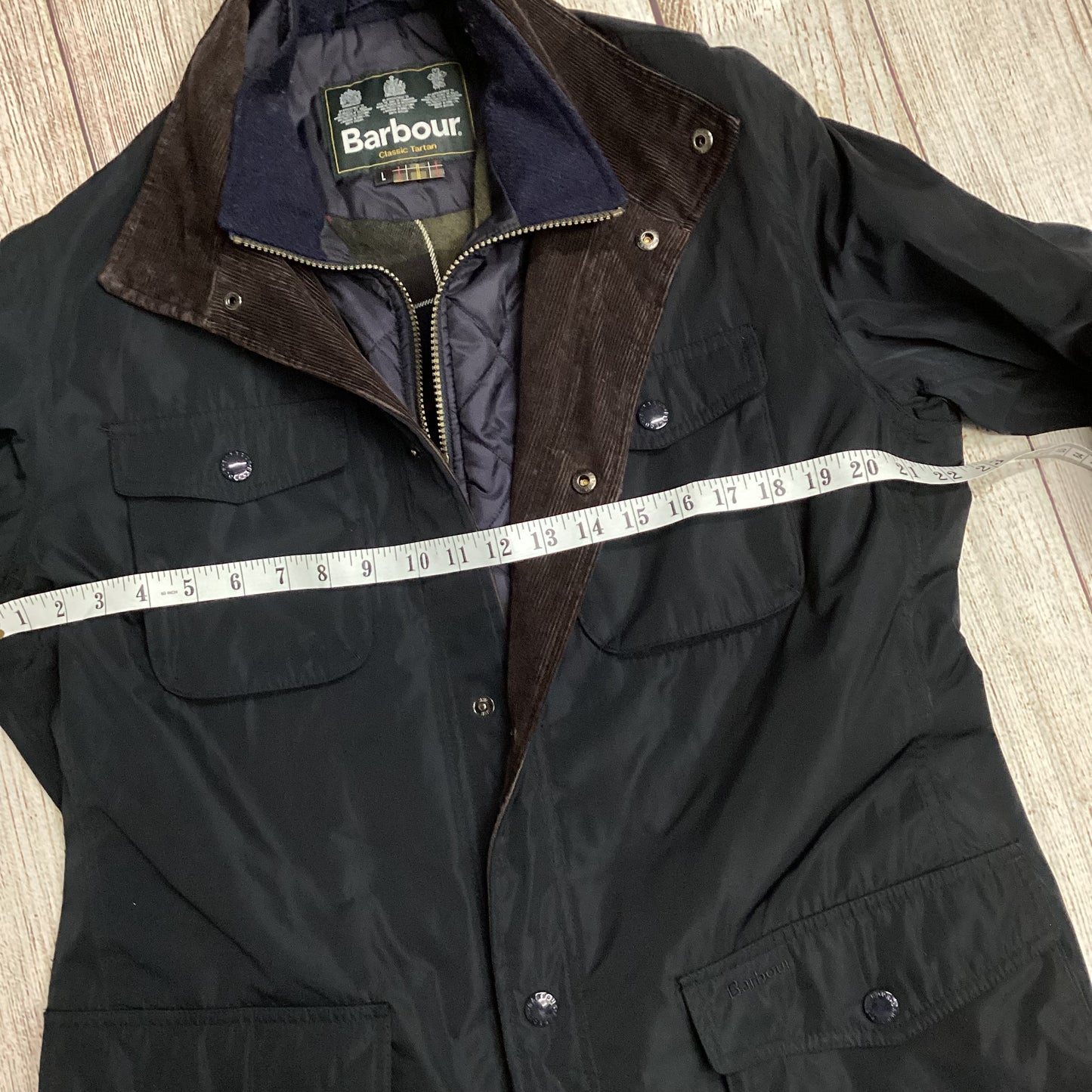 Barbour Navy Waterproof Parwich Jacket Size L