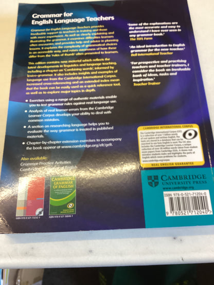 Grammar For English Language Teachers With Excercises and A Key Second Edition Martin Parrott