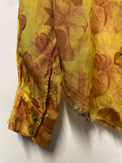 Rejina Pyo Yellow Floral Lyla Shirt Medium BNWT