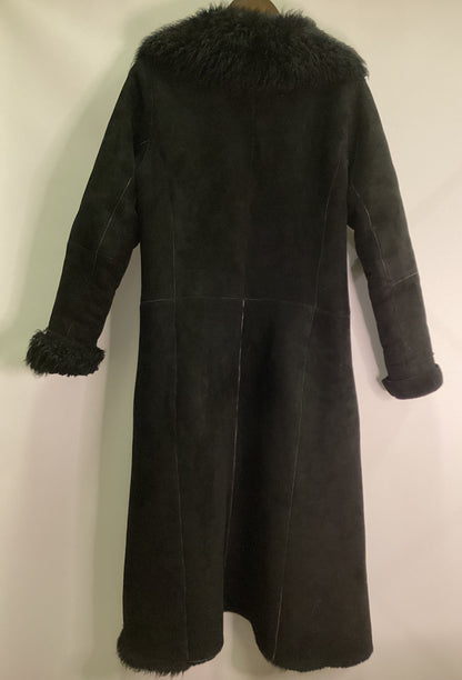 Whistles Black Sheepskin Long Coat