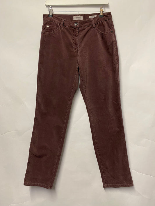 Brax Feel Good Purple Soft Touch Corduroy Trousers 12