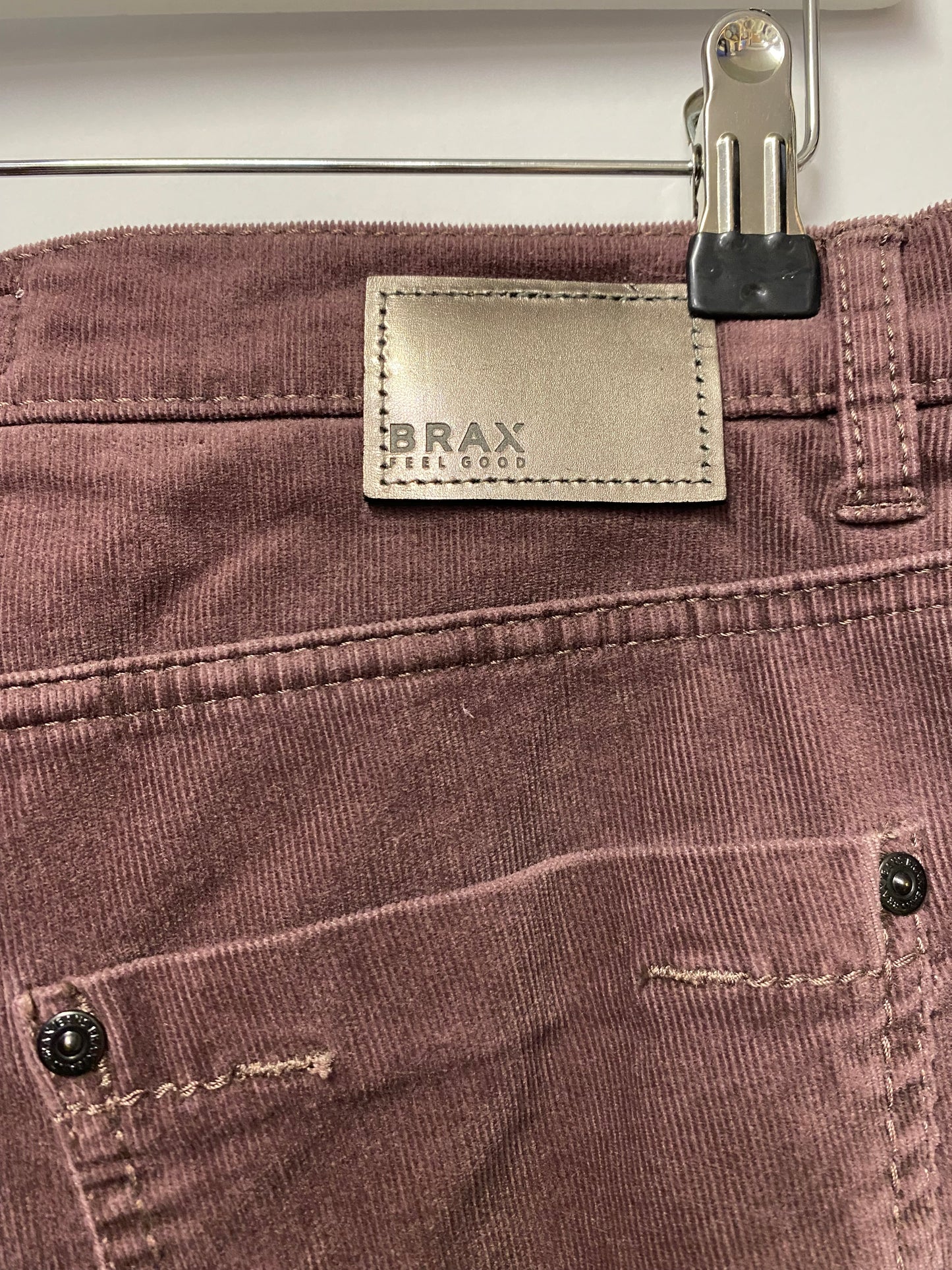 Brax Feel Good Purple Soft Touch Corduroy Trousers 12