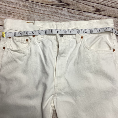 Levi’s 501 Cream Straight 100% Cotton Jeans W36 L32