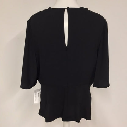 BNWT Bella & Blue Black Kimono Knot Top Size 14