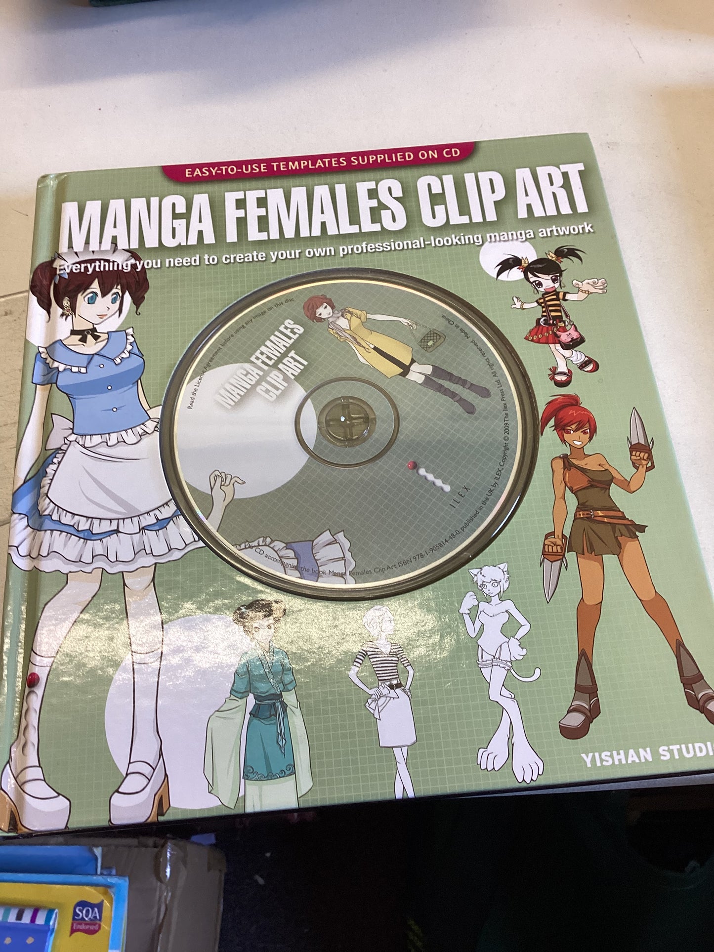 Manga Females Clip Art  Easy To Use Templates Supplied On CD Yishan Studio
