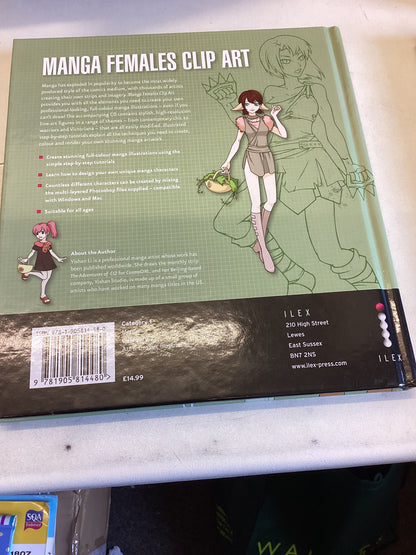 Manga Females Clip Art  Easy To Use Templates Supplied On CD Yishan Studio