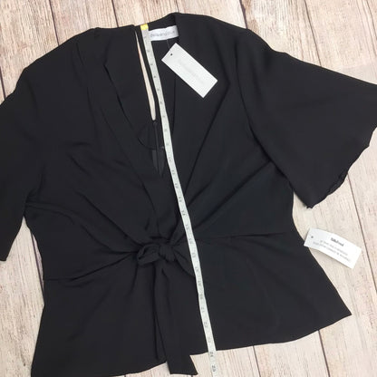 BNWT Bella & Blue Black Kimono Knot Top Size 14