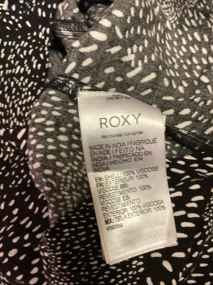 Roxy Black and White Patterned Playsuit - Size M