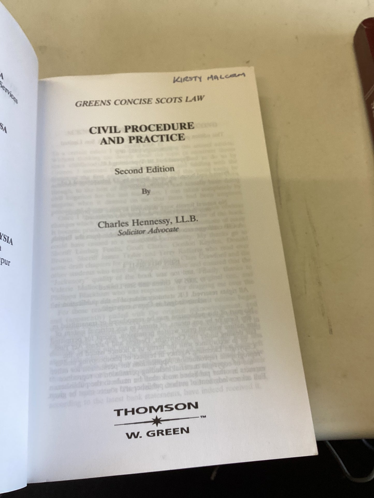Civil Procedure and Practice Second Edition Charles Hennessy