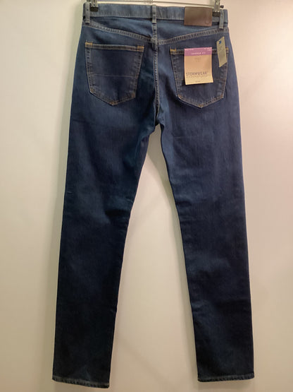 BNWT M&S Tapered Fit Stormwear Blue Jeans W32 L33