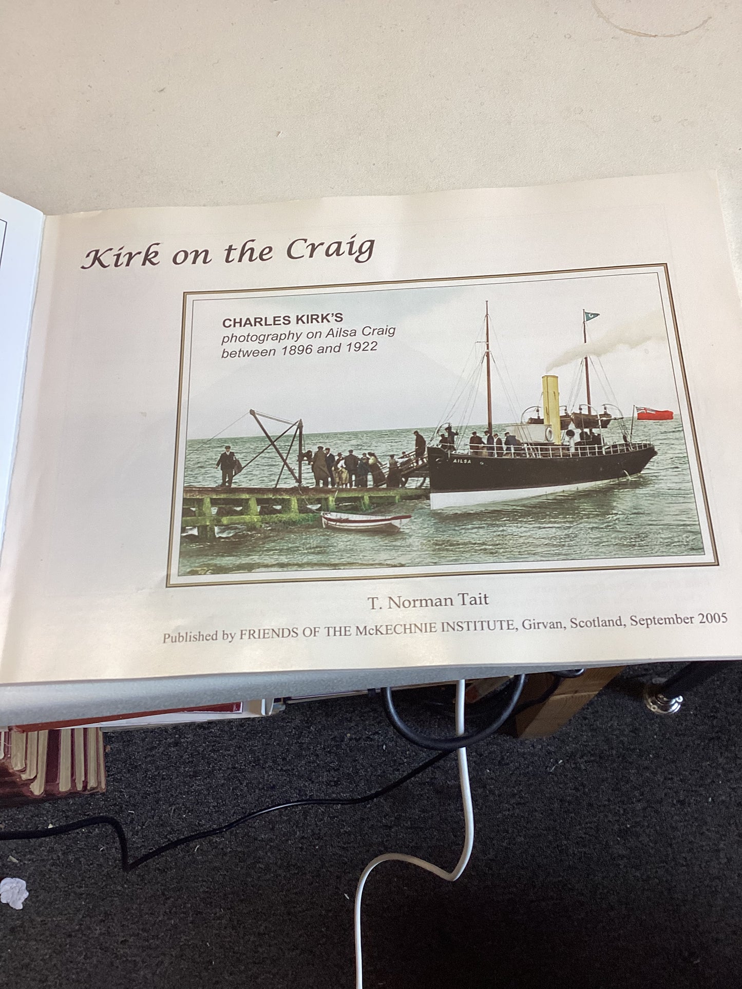 Kirk On The Craig Charles Kirk Photography On Ailsa Craig 1896-1922 T Norman Tait