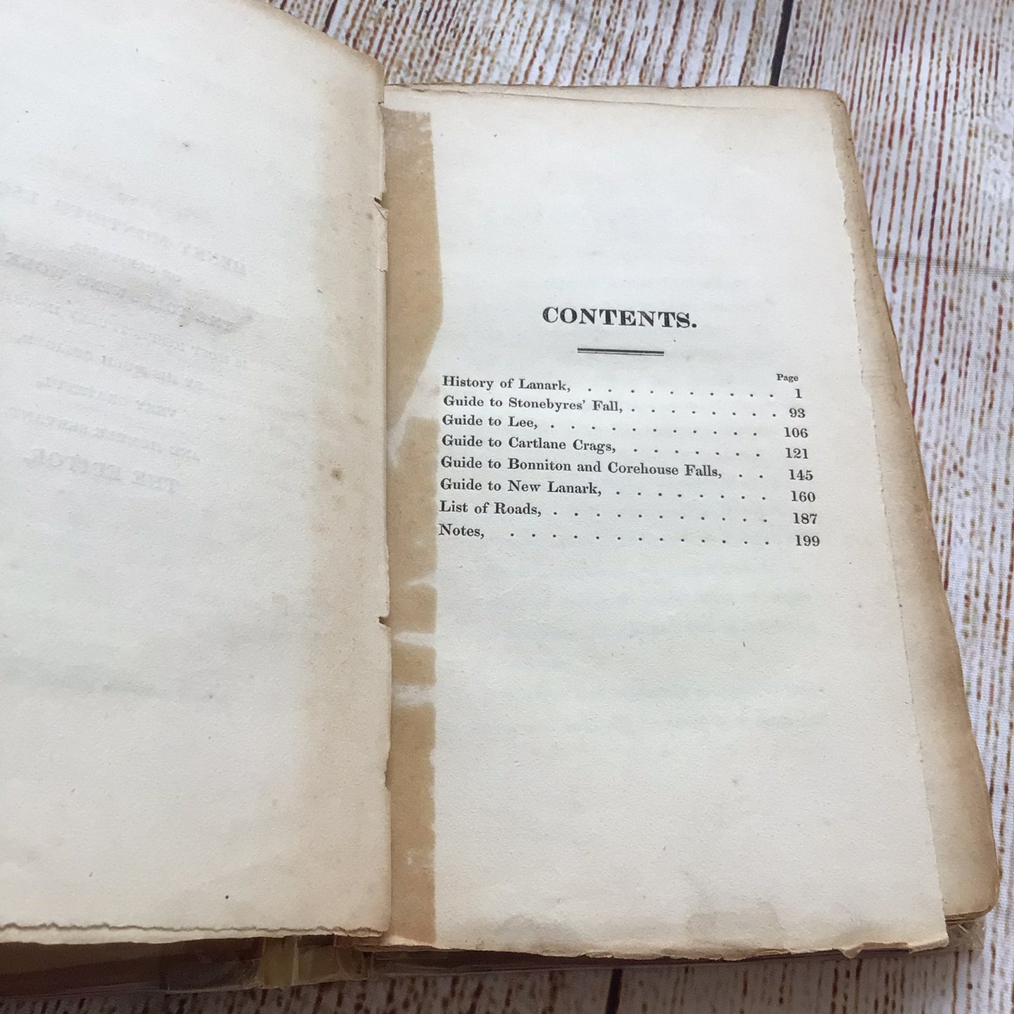 History of Lanark and Guide to the Scenery by W. Davidson (1828)