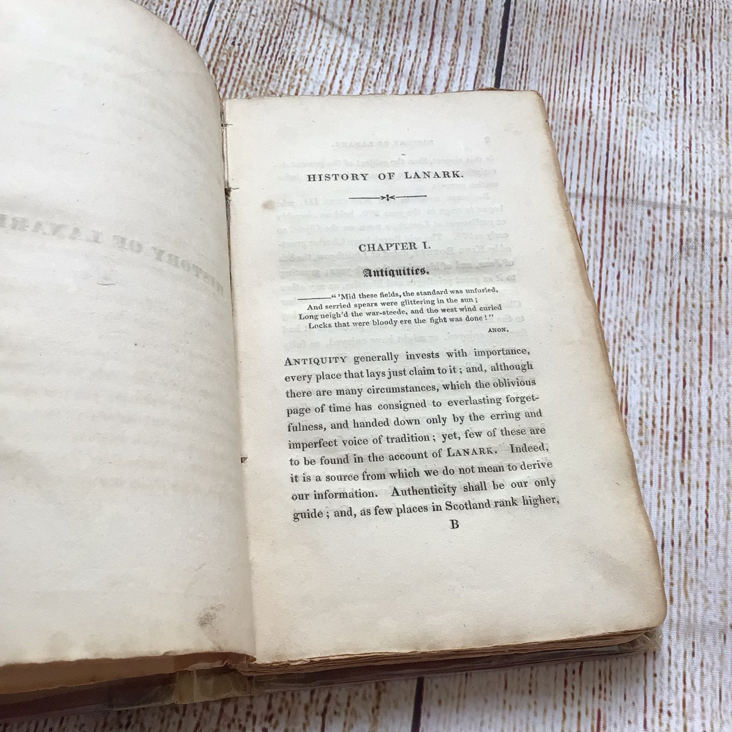 History of Lanark and Guide to the Scenery by W. Davidson (1828)