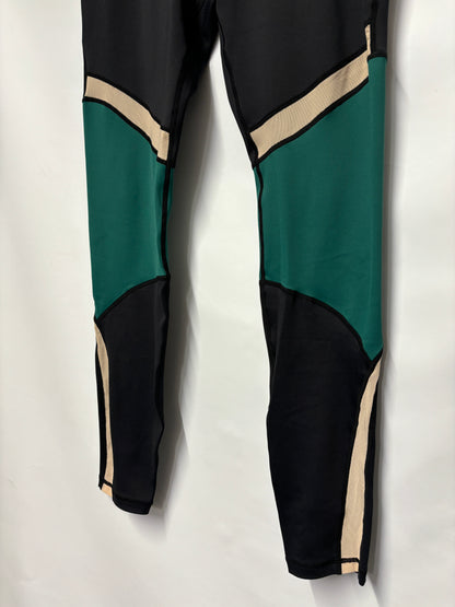 L'urv Green and Black High Waisted Leggings Large