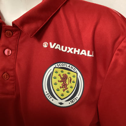 Adidas Scotland Football Red Vauxhall Polo Shirt Size L