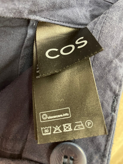 Cos Navy Chino Trousers Eur 46 Small New